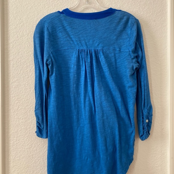 Blue Anthropologie blouse - Picture 2 of 3